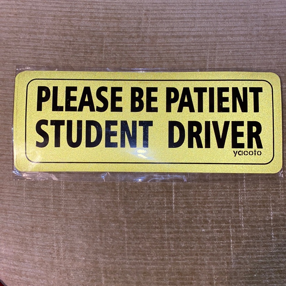 Set of three reflective car magnets.  BNWOT